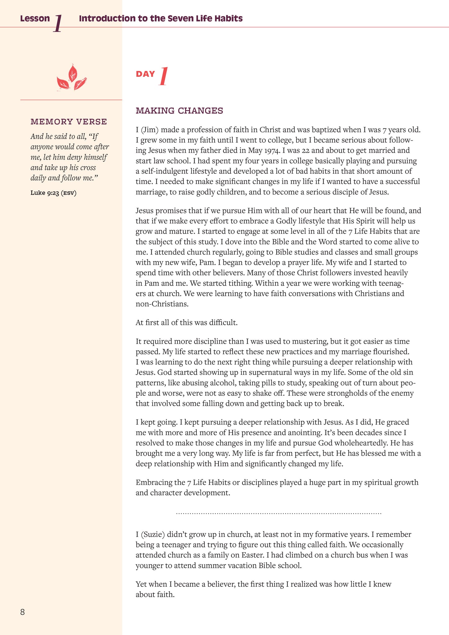 Seven Life Habits of a Jesus Follower