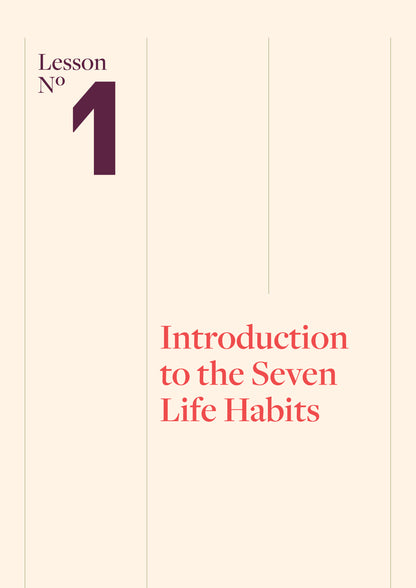 Seven Life Habits of a Jesus Follower